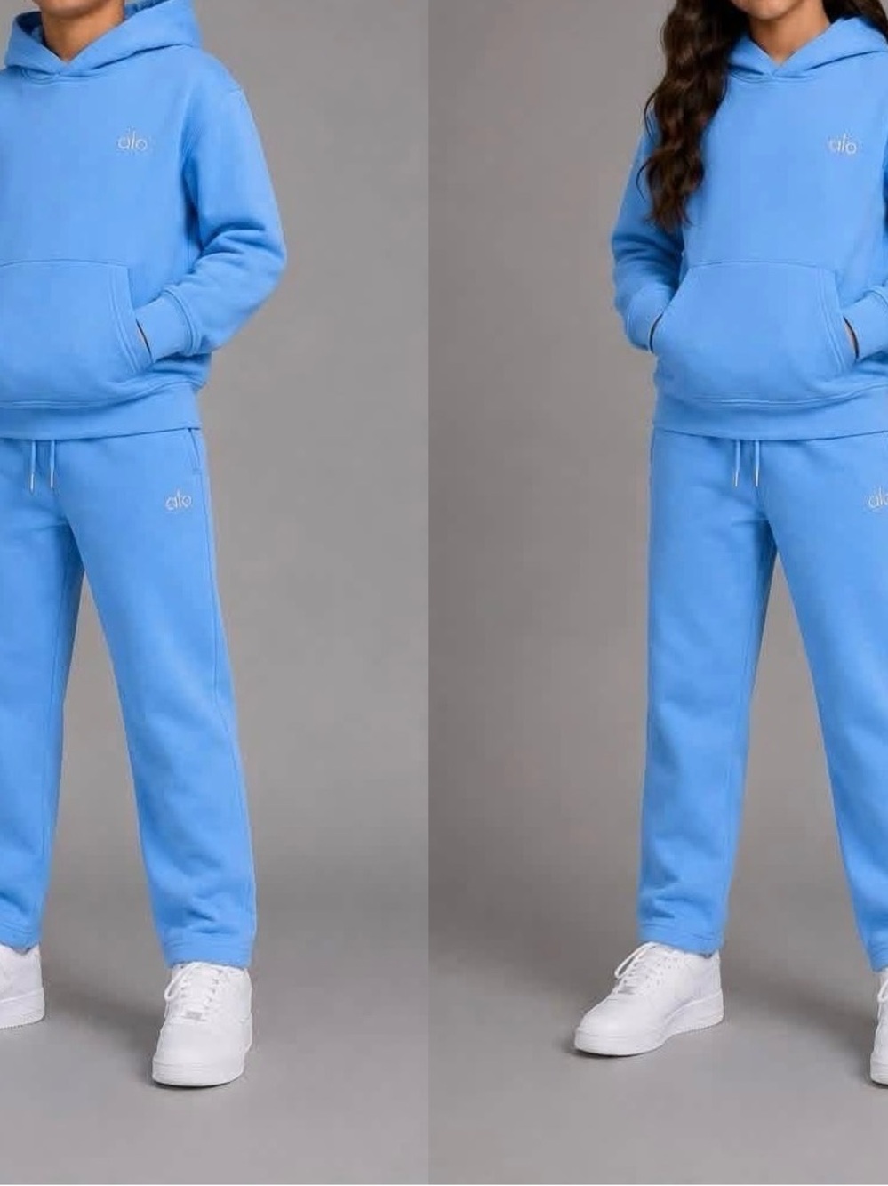 ALO Yoga Kids Sky Blue Jogger Sweatpants